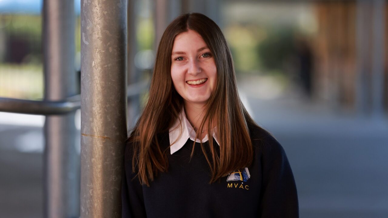 Manning Valley Anglican student smiling